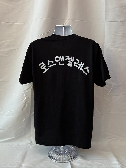 Dodgers, mens tee, Black, Korean