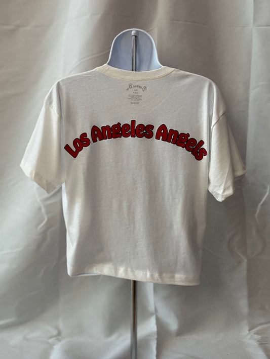 Halo Girl, White, womens crop