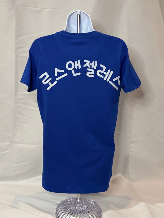 Dodgers, Royal Blue, womens tee, Korean