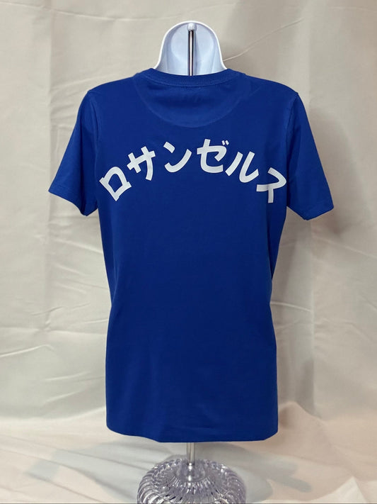 Dodgers, Royal Blue, womens tee, Japanese