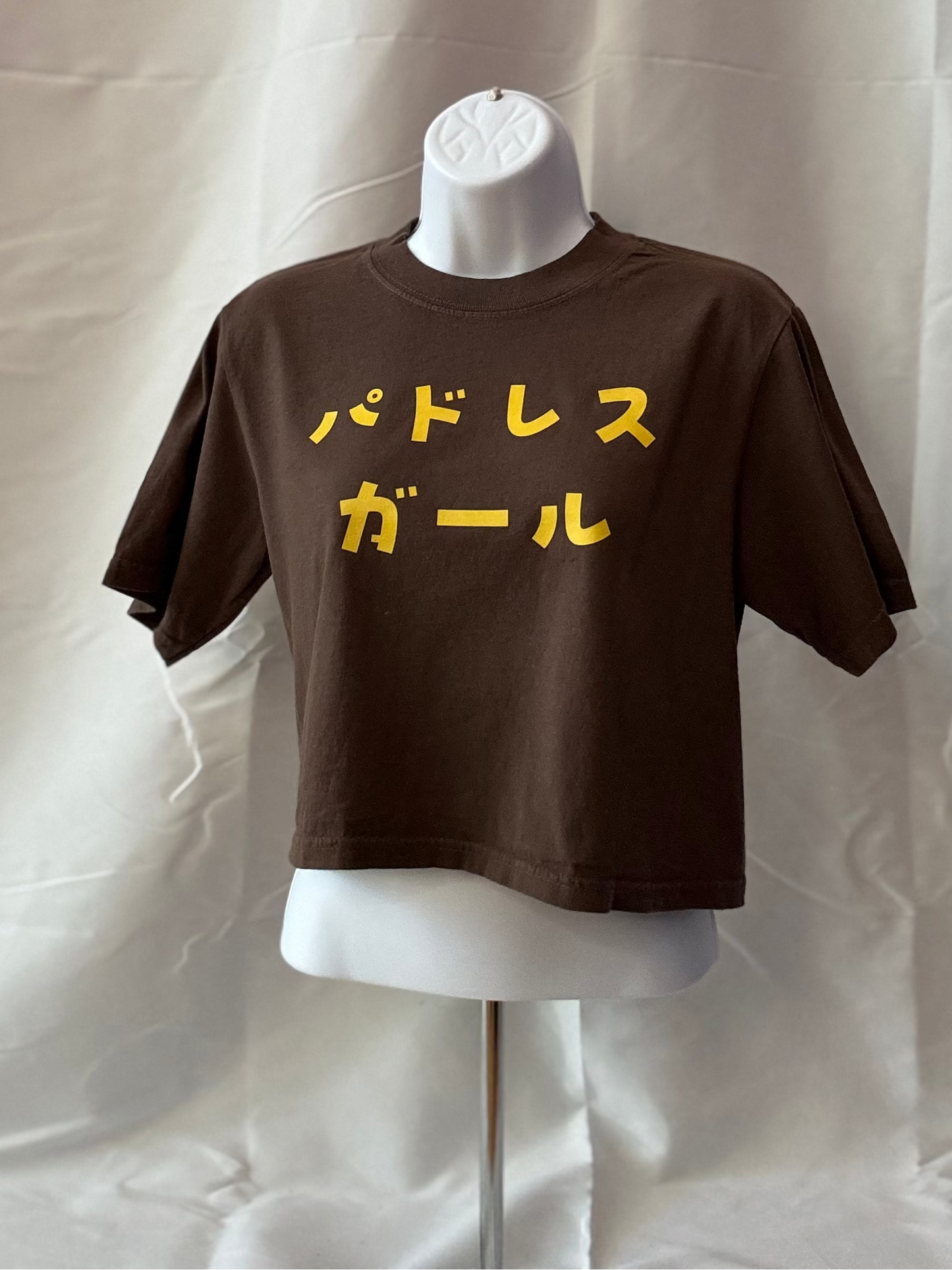 Padres, Brown, womens crop, Japanese