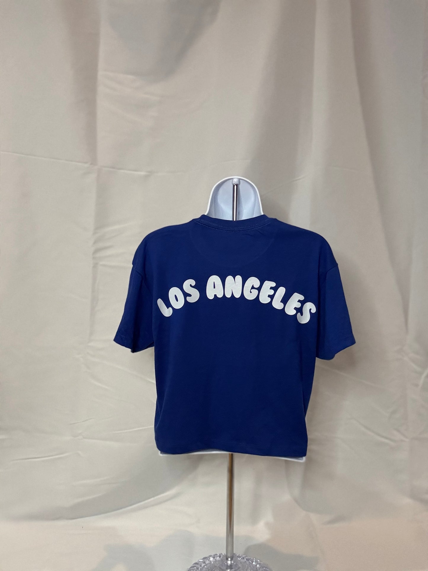 Dodger Girl, Royal Blue, womens crop, English