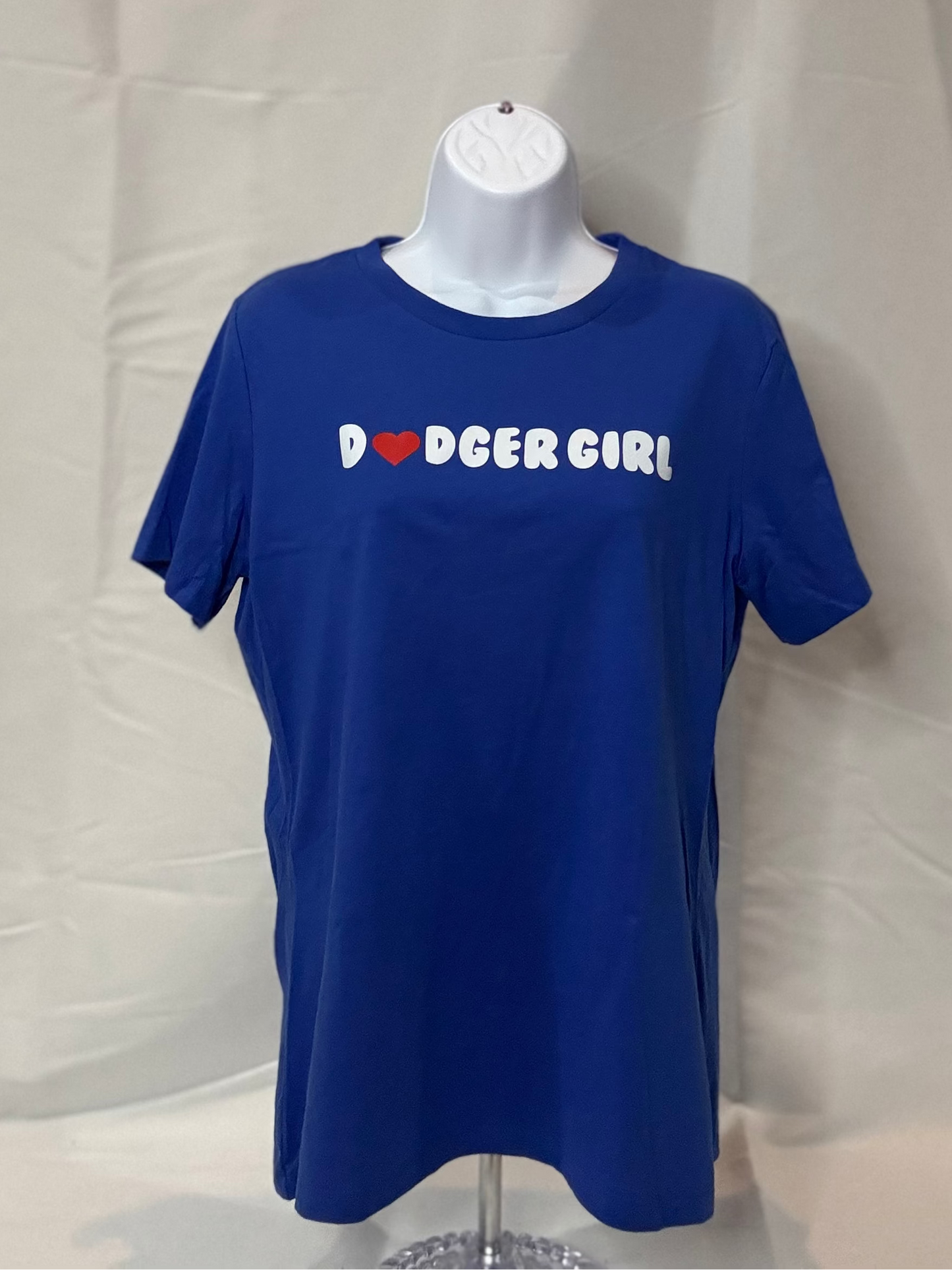 Dodgers, Royal Blue, women tee, English