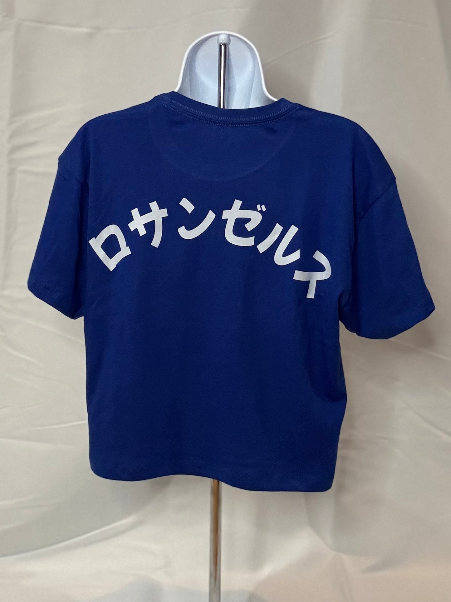 Dodger Girl, Royal Blue, womens crop, Japanese